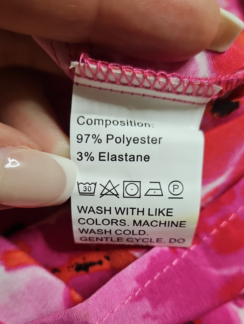 Floral Pink Maxi Dress Size Large - Picture 6 of 6